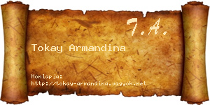 Tokay Armandina névjegykártya